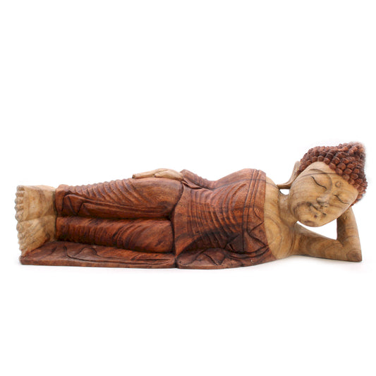 Hand Carved Buddha Statue - 50 cm - Sleeping