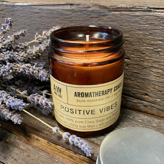 Aromatherapy Soy Candle 200 g - Positive Vibes