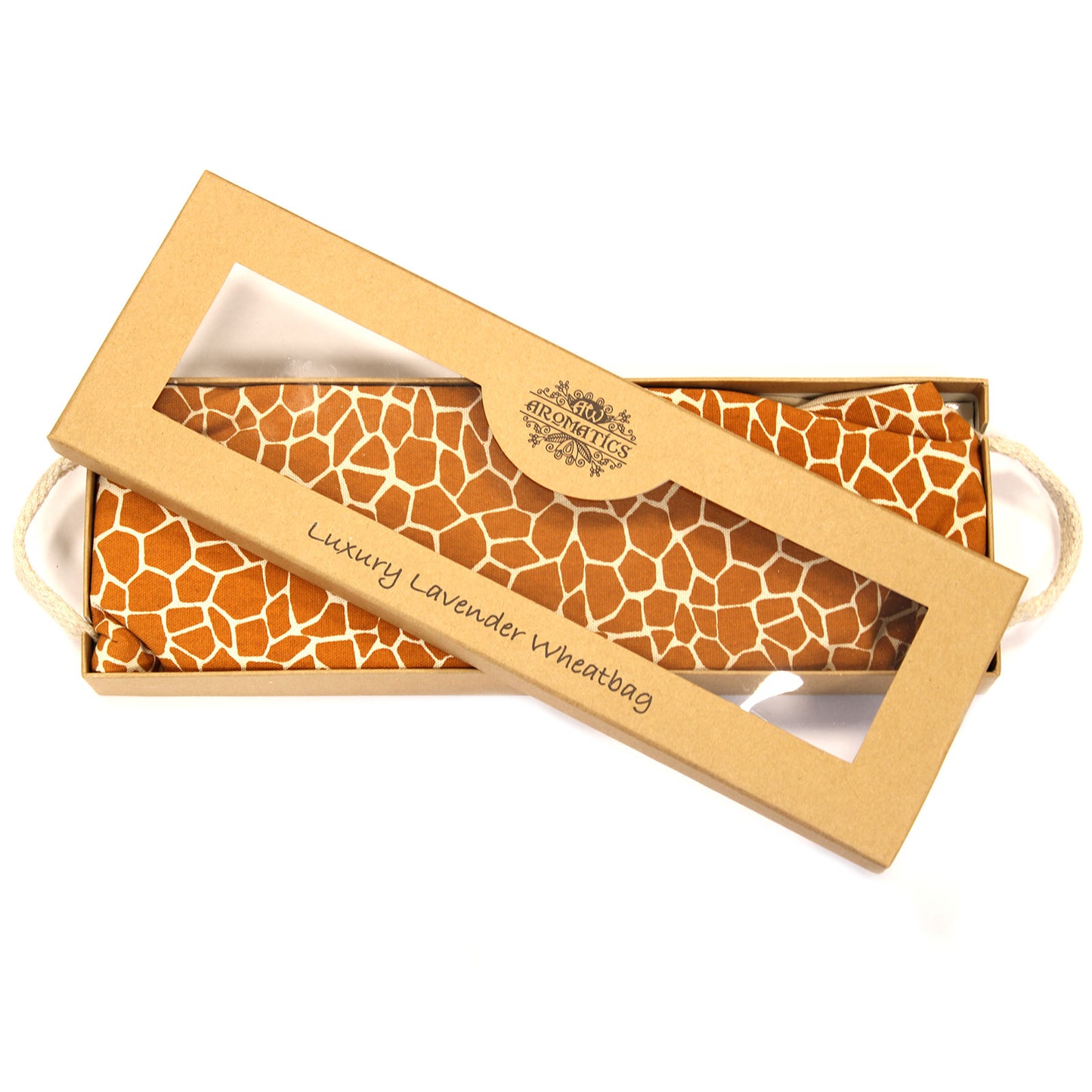 Luxury Lavender Wheat Bag in a Gift Box - Madagascar Giraffe