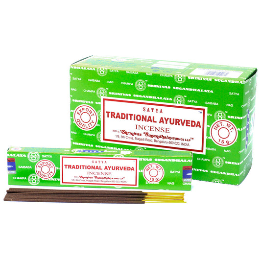 Satya Incense Sticks 15g - Traditional Ayurveda