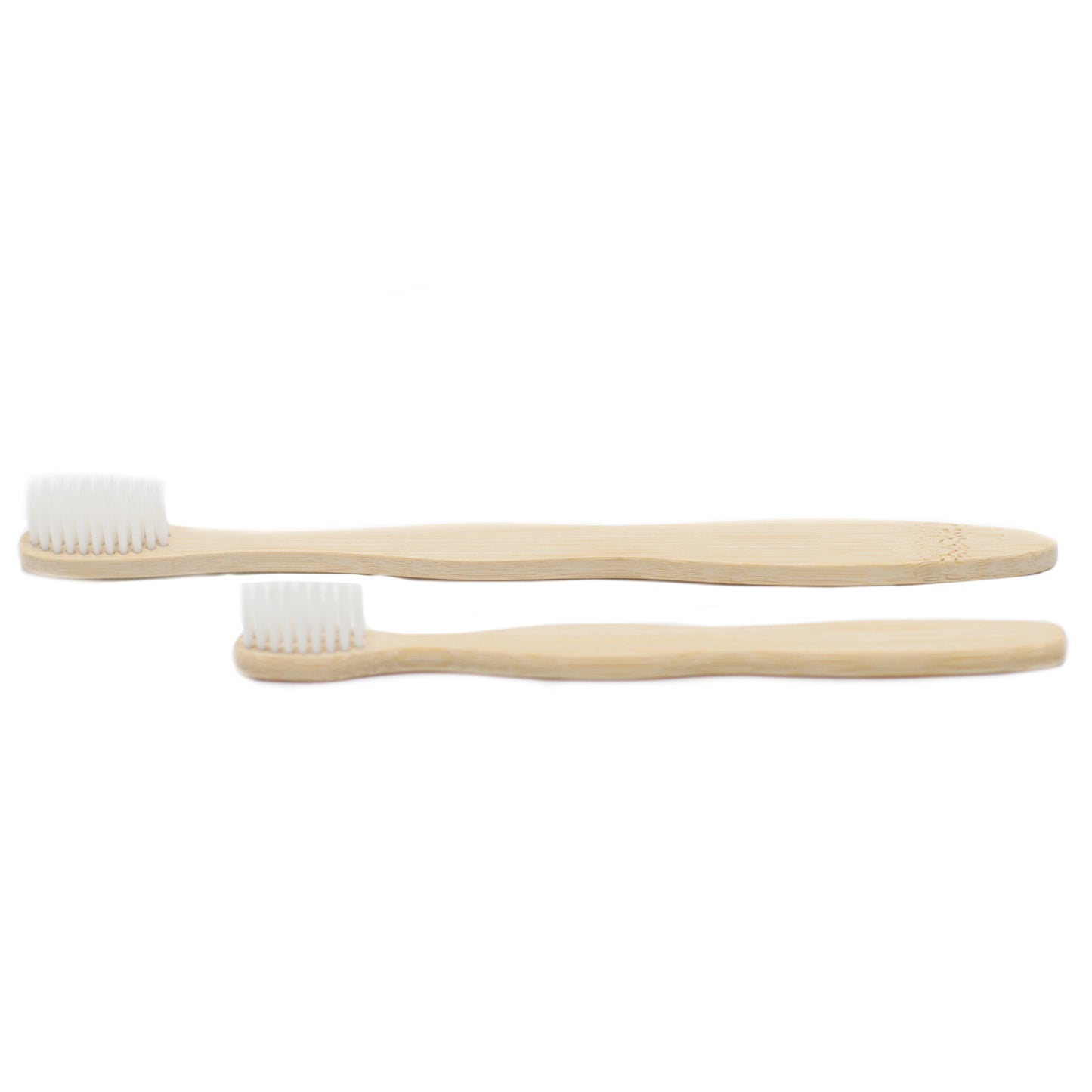 Bamboo Toothbrush - White - Family Pack of 4 - Medium Soft