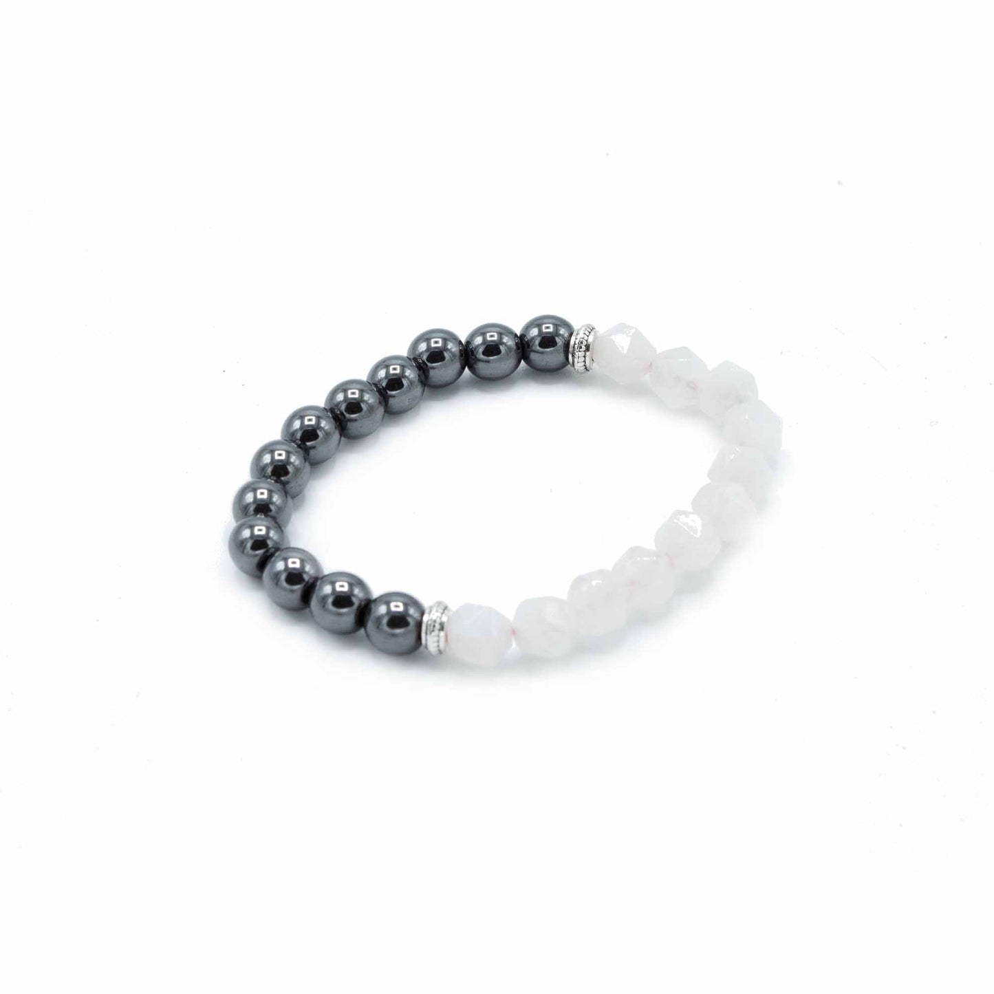 Faceted Gemstone Bracelet - Magnetic Rose Quartz