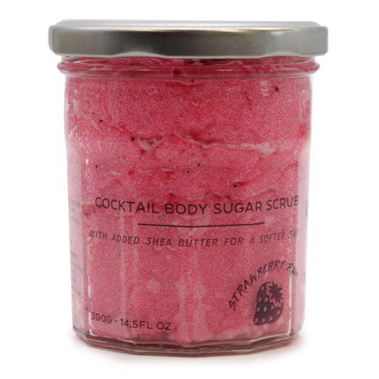 Fragranced Sugar Body Scrub - Strawberry Rum 300 g