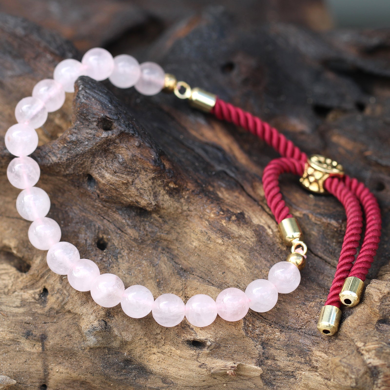 Rose Quartz String Bracelet | Rose Quartz Bracelet | Pura Anima