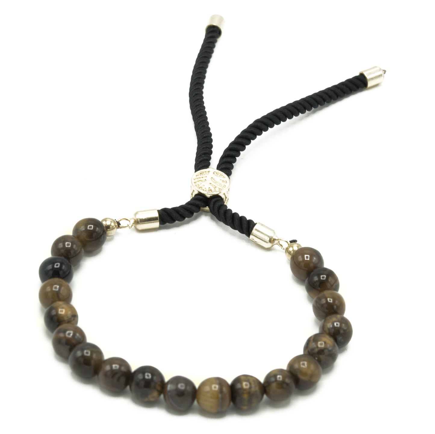 Black String Bracelet | Elegant Gemstone Bracelet | Pura Anima