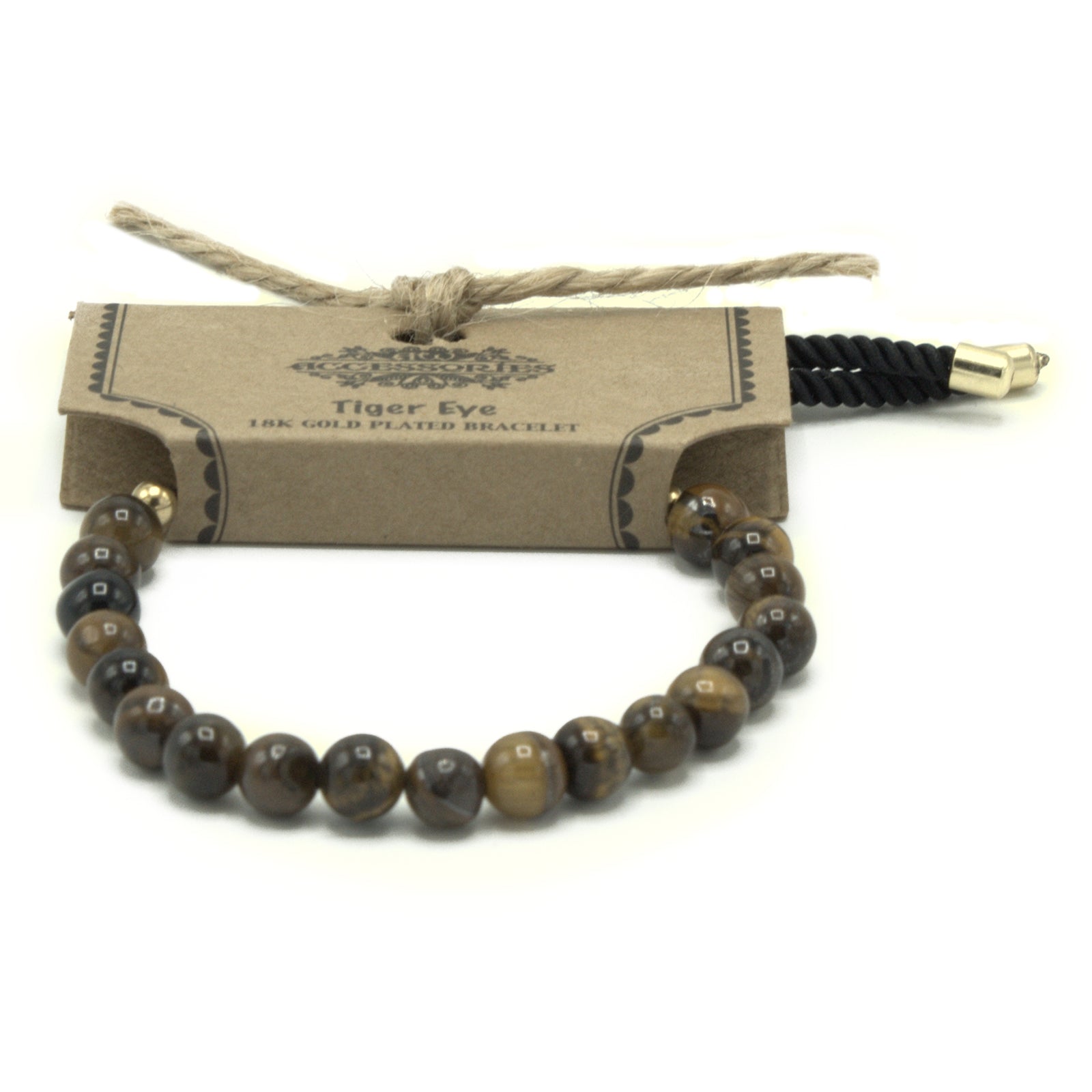 Black String Bracelet | Elegant Gemstone Bracelet | Pura Anima