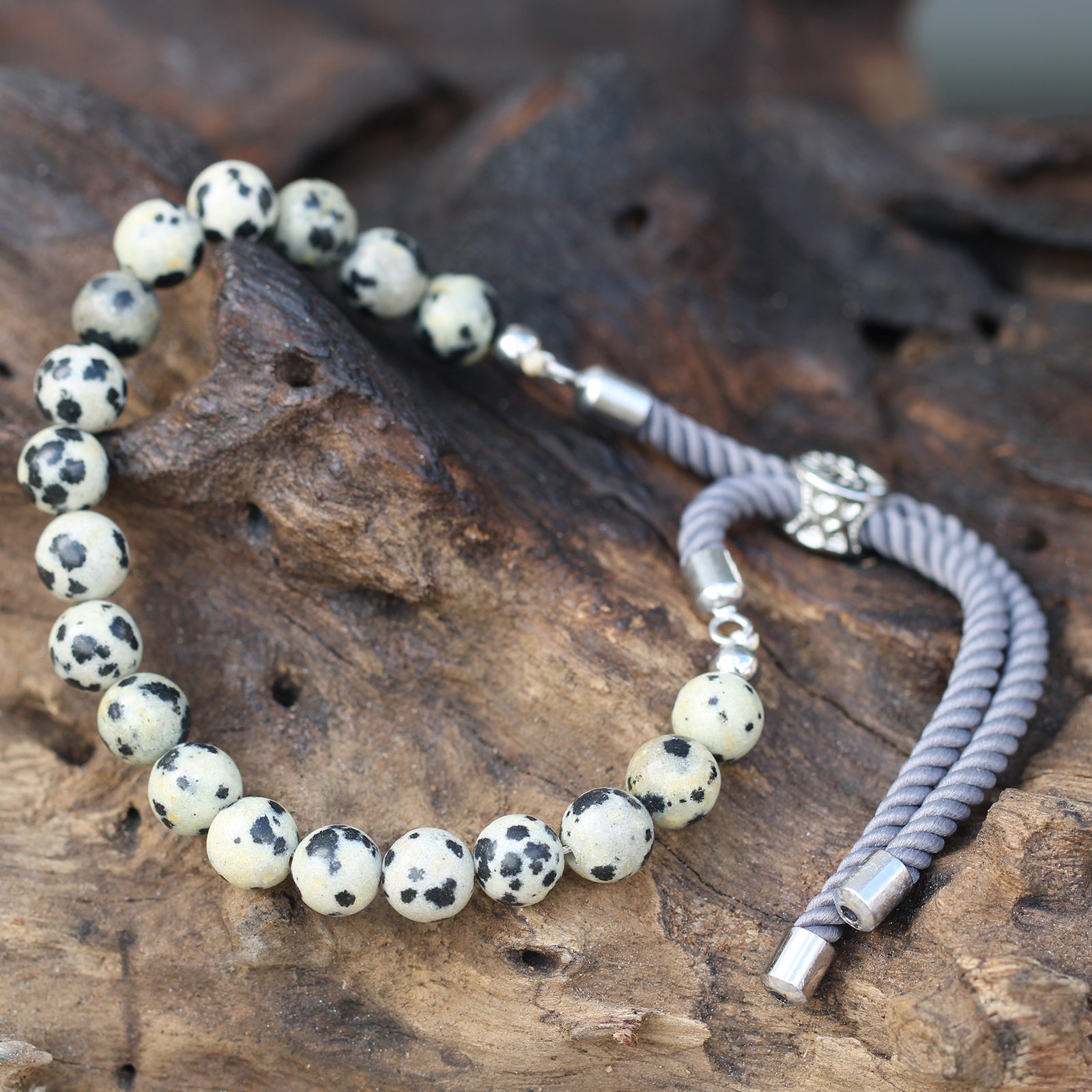 Charcoal String Bracelet | Stylish Charcoal Bracelet | Pura Anima