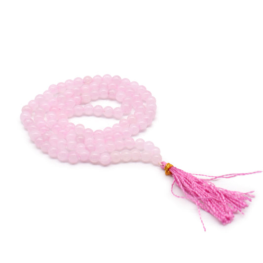 Rose Quartz Bead Mala | Rose Quartz Mala | Pura Anima