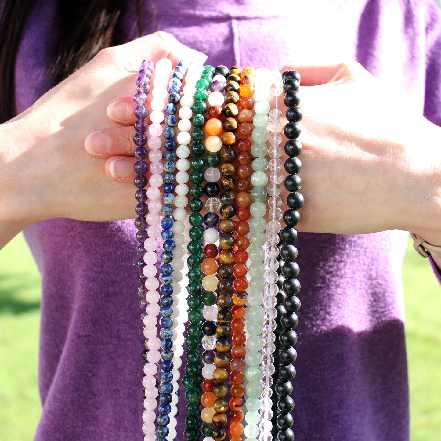 White Quartz Bead Mala | White Quartz Mala | Pura Anima