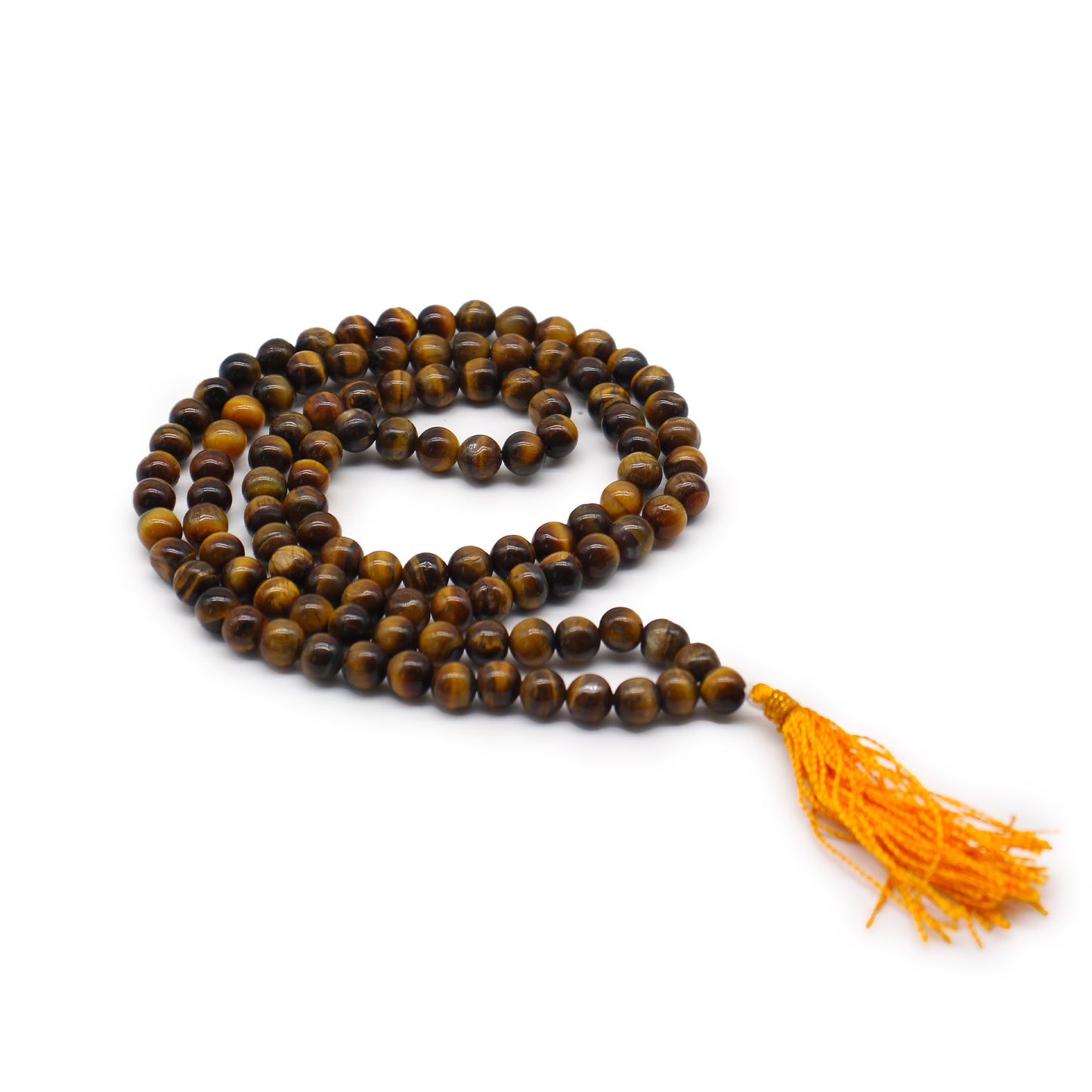  Tiger Eye Bead Mala | Tiger Eye Mala | Pura Anima