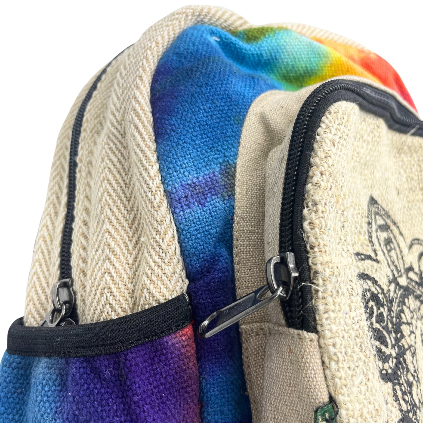 Tiedye Hemp Medium Backpack - 7 čaker