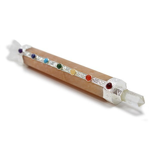 Chakra with Angel Healing Wand - Gold Crystal