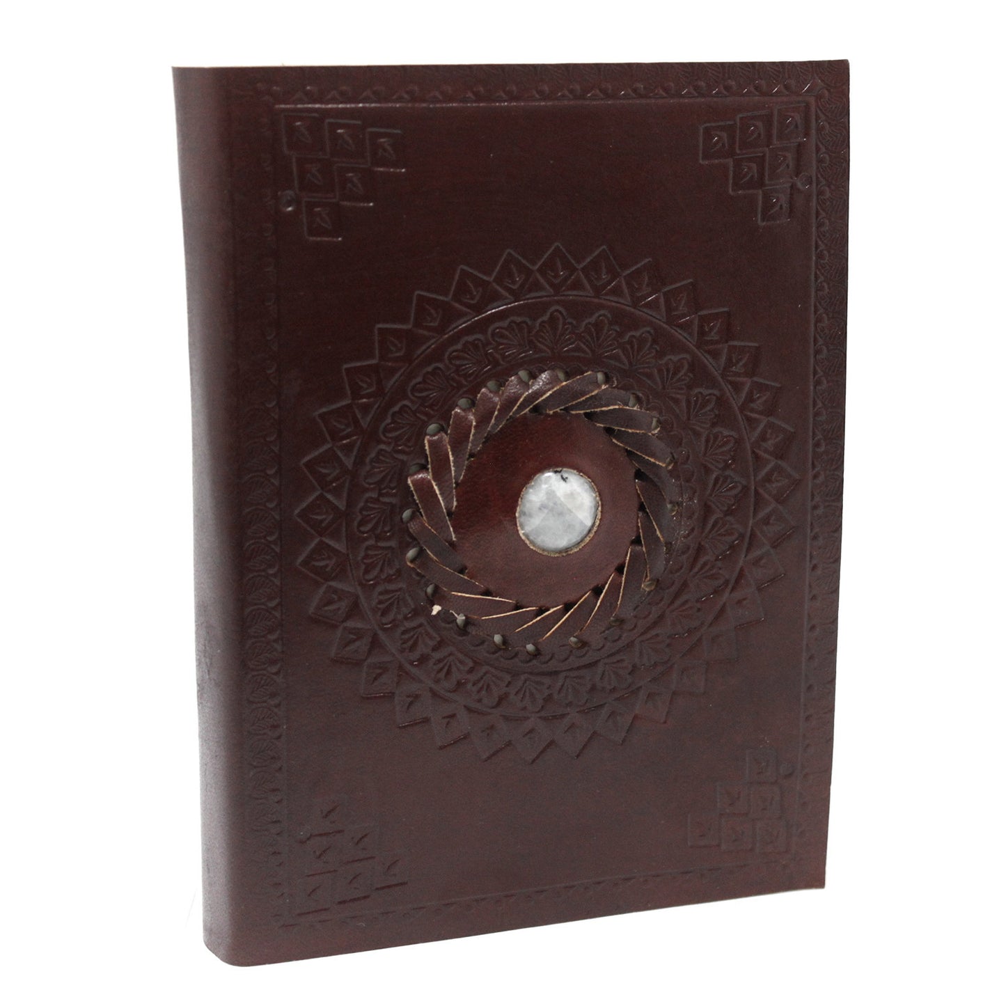 Leather Moonstone Notebook (17x12cm)