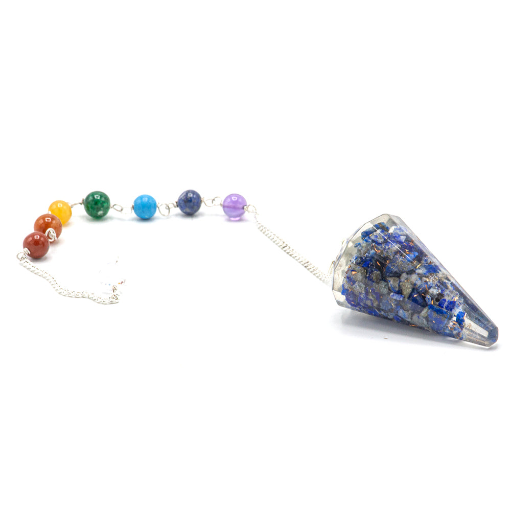 Orgonite Power Chakra Pendulum - Lapis Lazuli