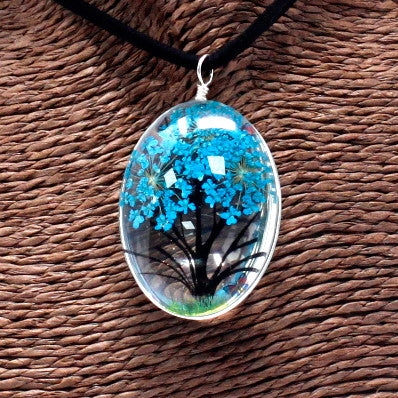 Lisované kvety - Set Tree of Life - Teal