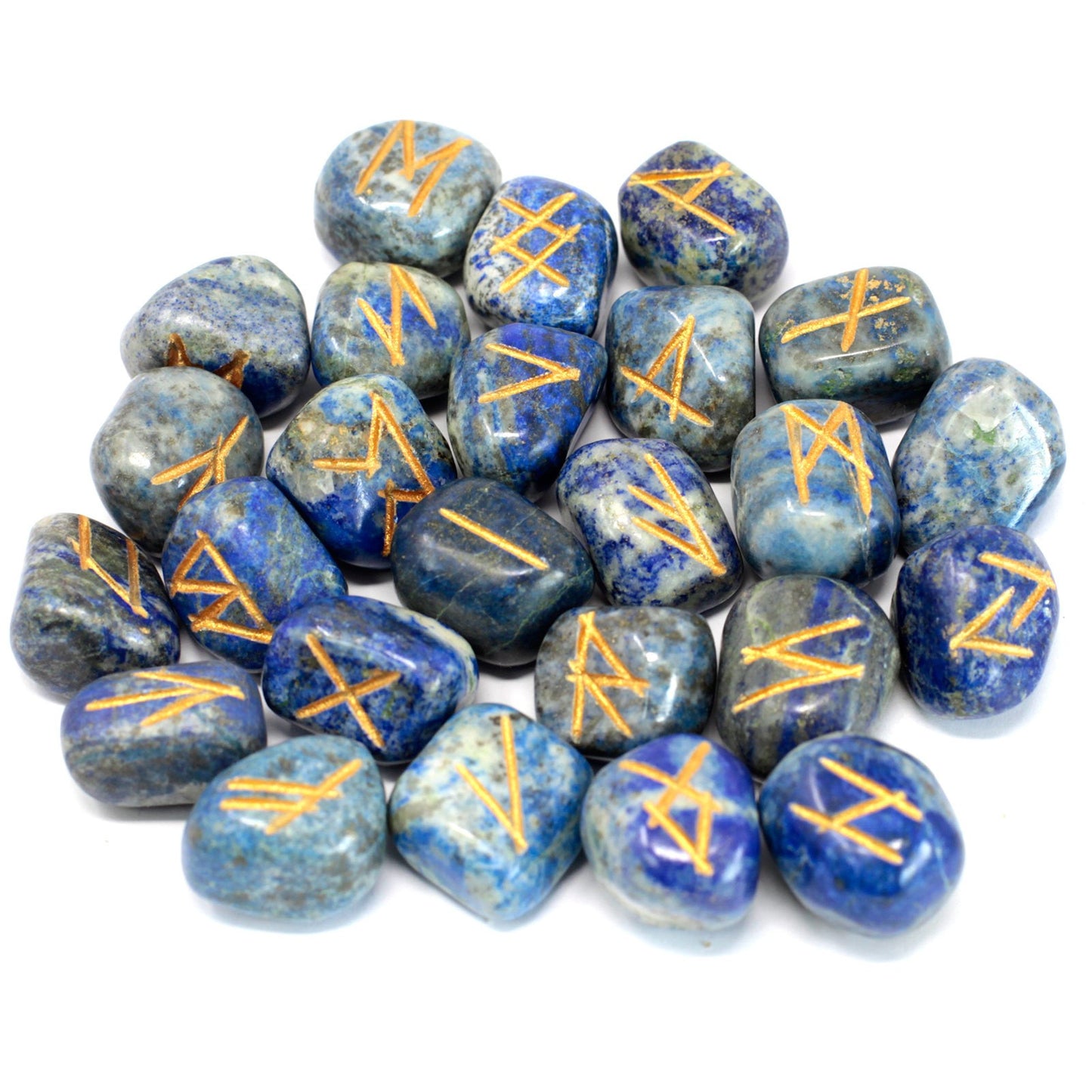 Runes Stone Set v sáčku - Lapis Lazuli