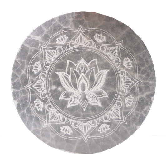 Medium Charging Plate 10cm - Lotus Mandala