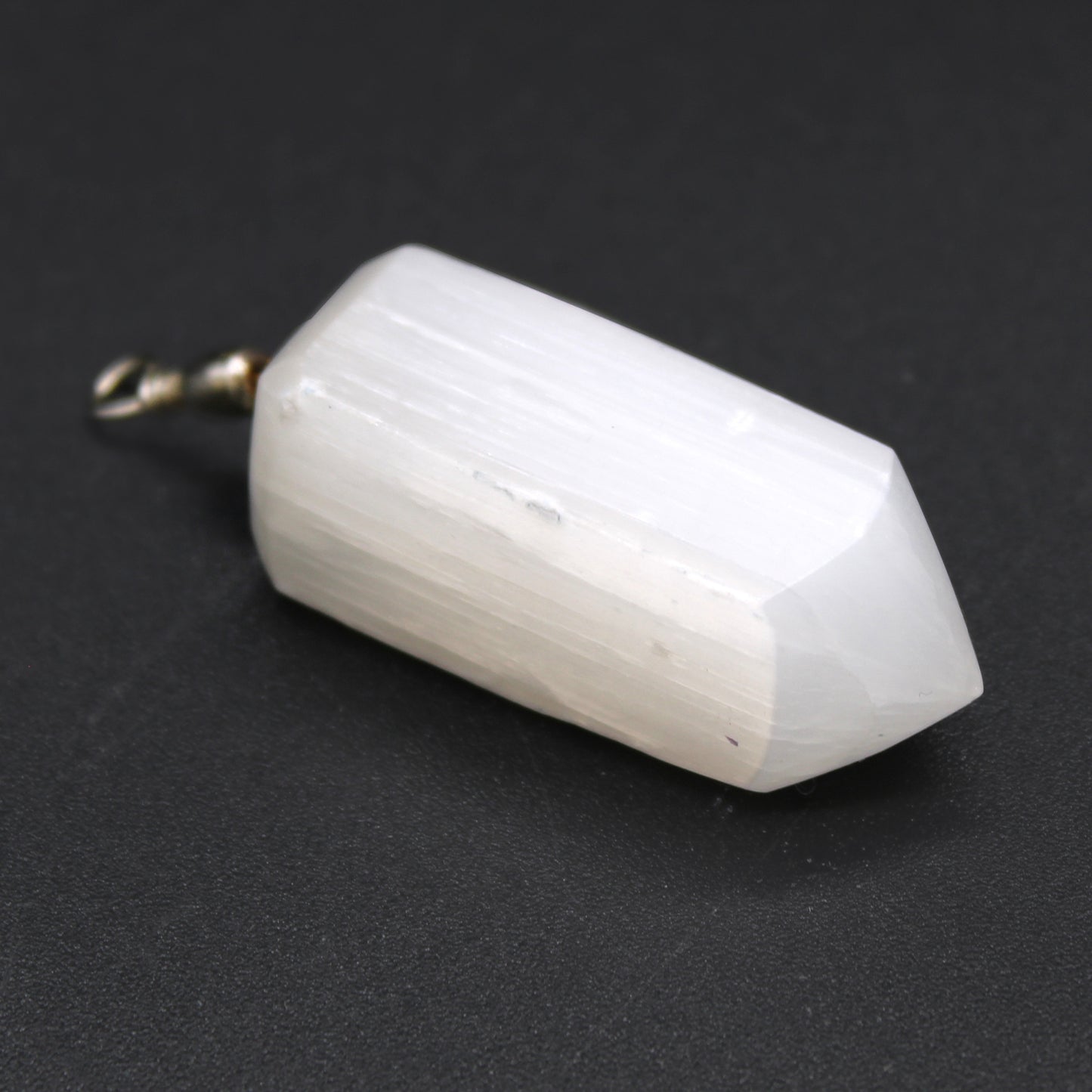 Selenite Obelix Pendant