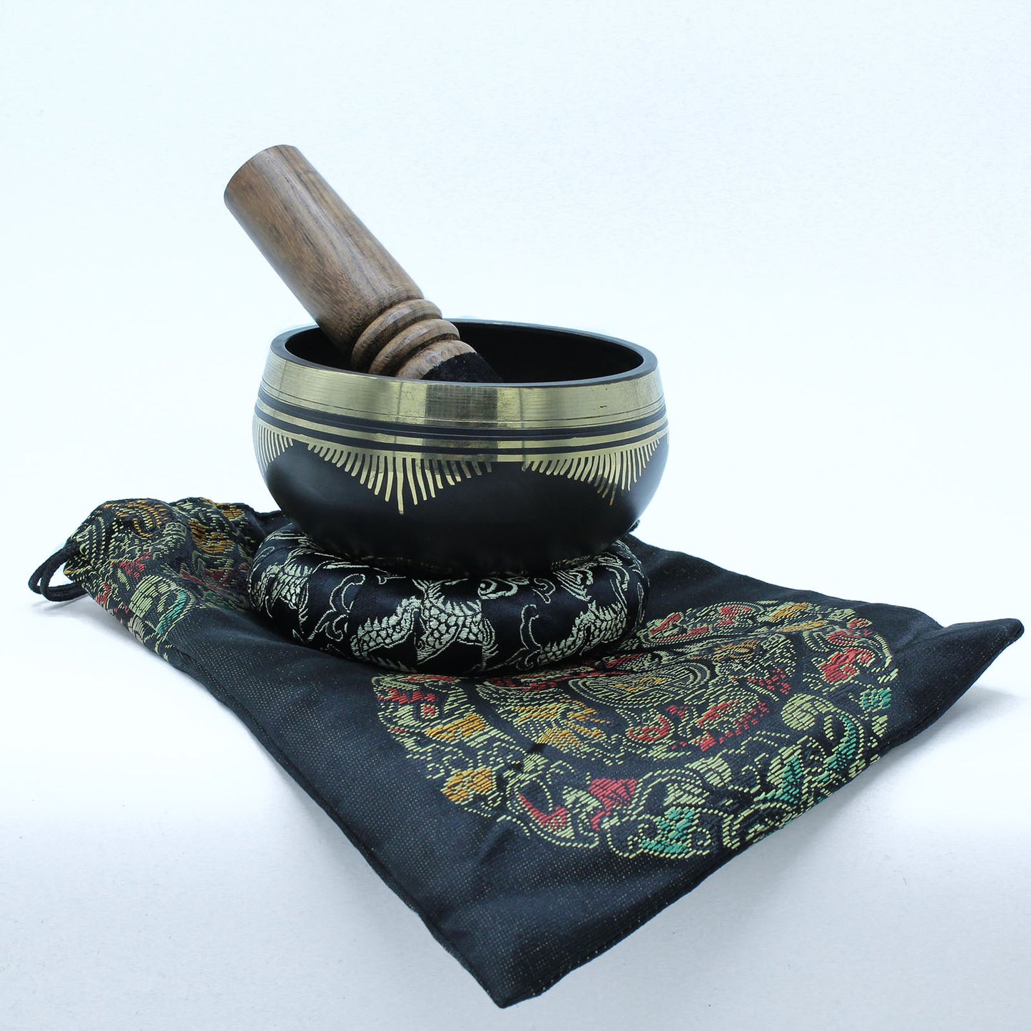 Singing Bowl Set - Singing Bowl, Mallet, Ring Pillow and Carrying Case