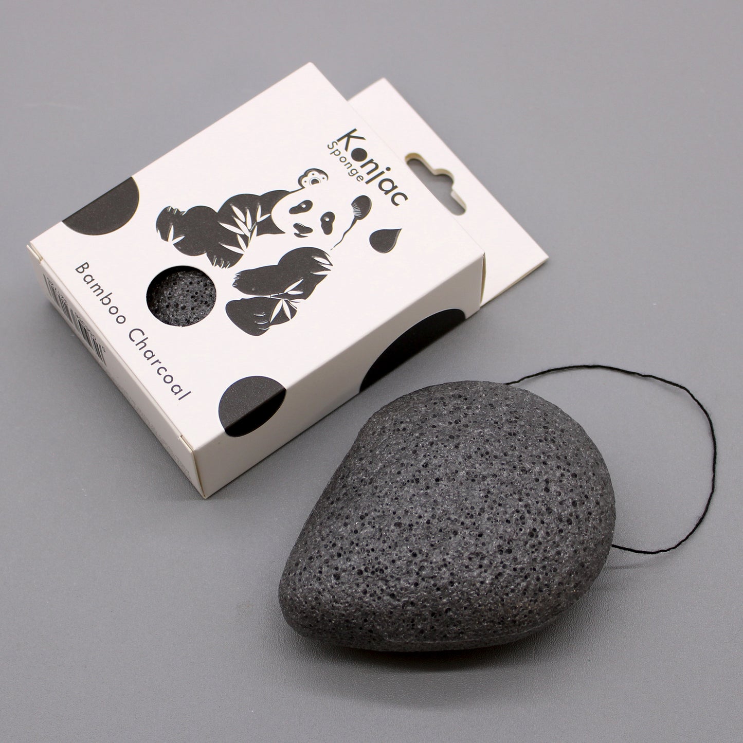 Teardrop Konjac Sponge - Bamboo Charcoal - Anti-bacterial